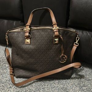 Michael Kors Dark Brown Signature Tote